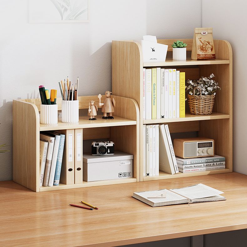 Light Brown Modern Style Bookshelf Engineer Wood Bookcase for Home