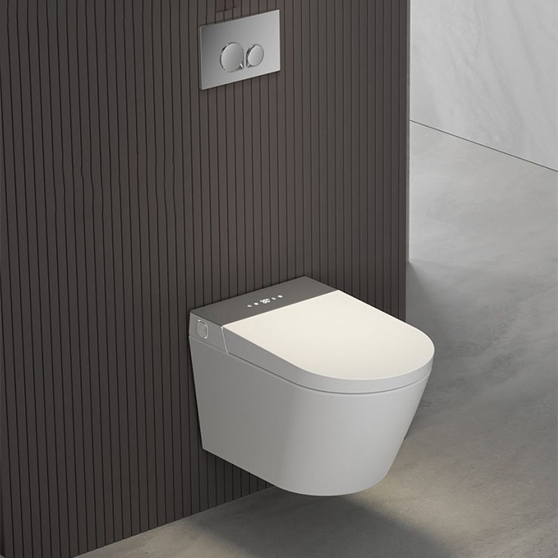 Modern Wall Hung Toilet Bowl Polished Finish Toilet with Heated Seat