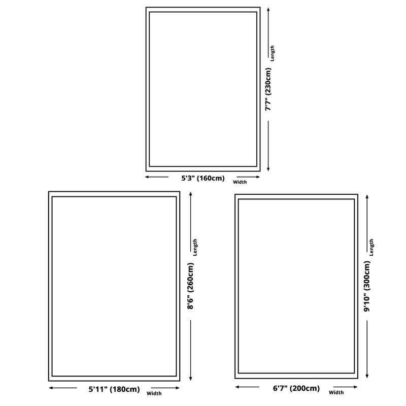 Brown Plants Indoor Carpet Polyester Simple Area Rug Non-Split Indoor Rug for Living Room