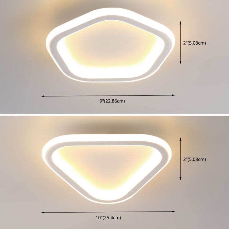 Ultra-Thin Flush Mount Ceiling Light Fixture Modern Minimalist Style Acrylic Flush Ceiling Lights