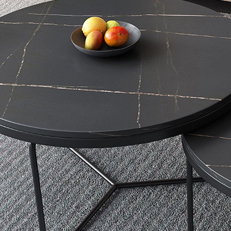 Frame 1 Coffee Table Slate Round Coffee Table for Living Room