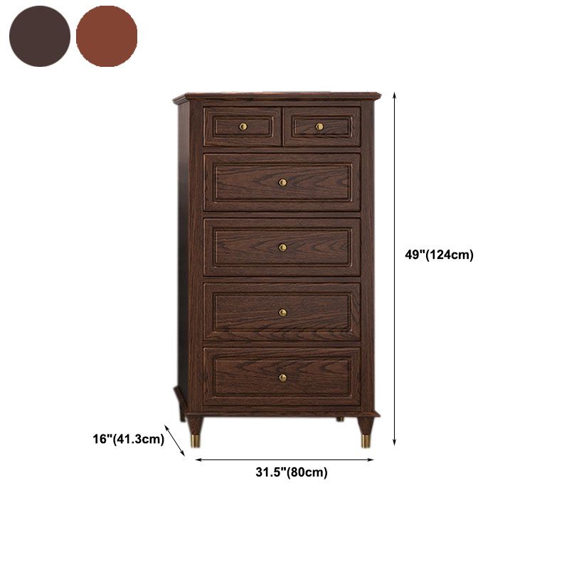 American Traditional Dresser Solid Wood Storage Chest , 16.11" W