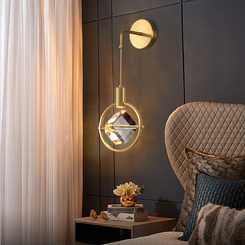 Leichter extravaganter Stil rechteckiger Wandleuchterkristall 1 Leichte Leuchten