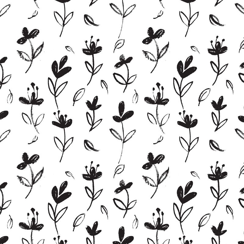 Full Size Botanical Mural Wallpaper Moisture Resistant Modern Bedroom Wall Covering