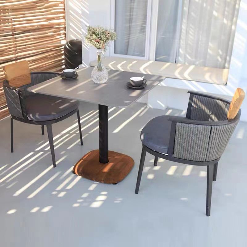 Modern Style 1/3/4/5 Pieces Metal Bistro Set Metal Bistro Table Set for Terrace