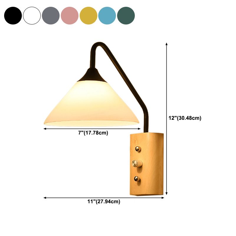 Single Contemporary Polished Finish Wall Mounted Sconce Metallic Wall Light