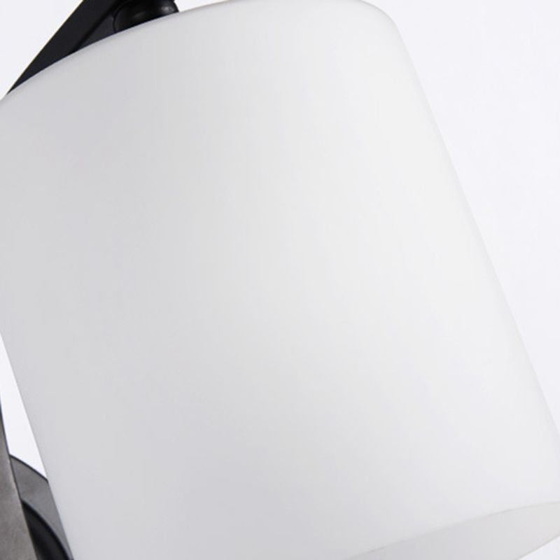 Contemporary Vanity Lamp Cylinder Glass Wall Light Fixture for Bathroom