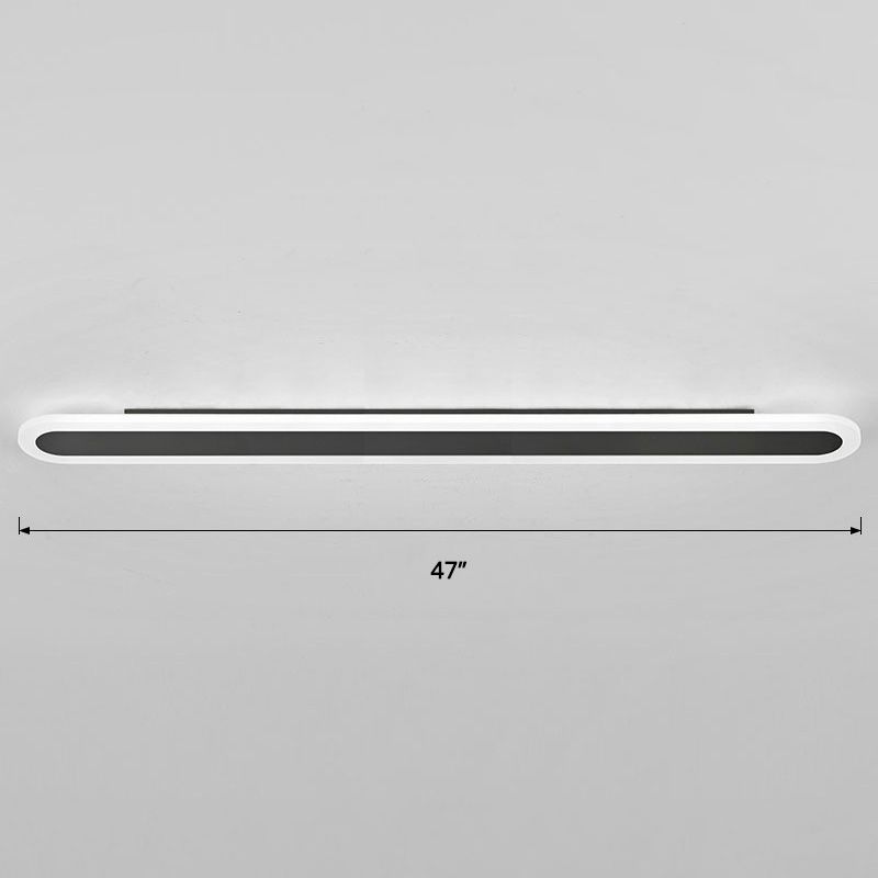 Acrylstange geformte Wandbeleuchtung Nordischer LED -Oberflächenwand -Wandleuchte für Korridor