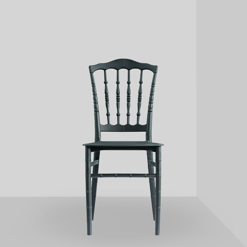 Glam Kitchen Dining Side Chair Plastic Armless Chair Windsor Back Side Chair