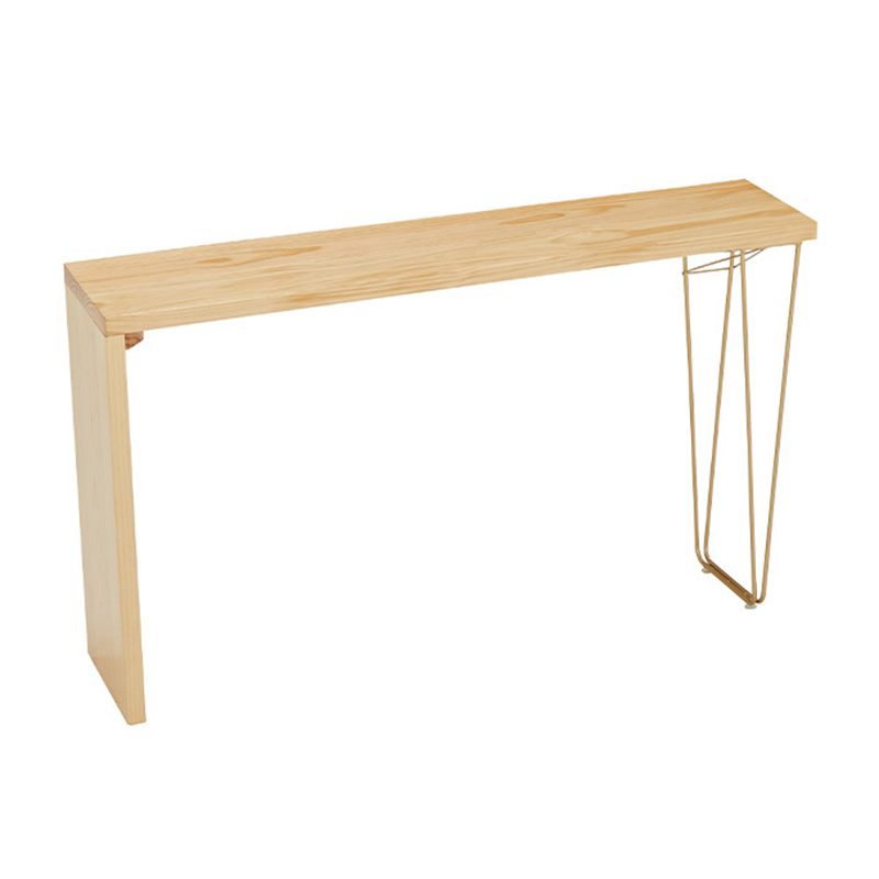 Glam Style 1/2/4 Pieces Bar Table Set Rectangle Bar Table with Wood Stools