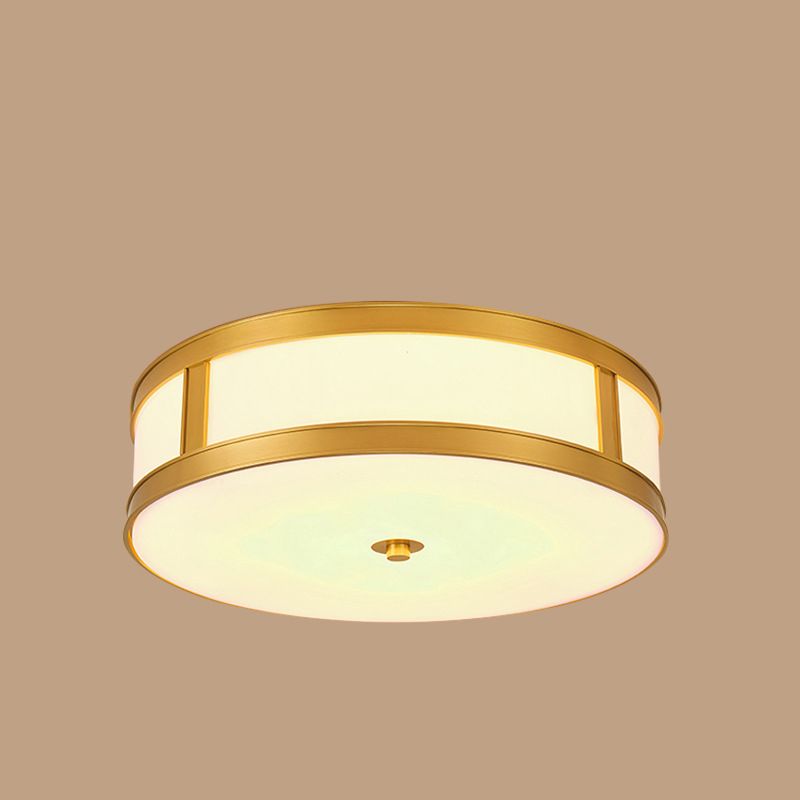 American Minimalist Copper LED Ceiling Light Acrylique Lampombre 1 Light Bedroom light