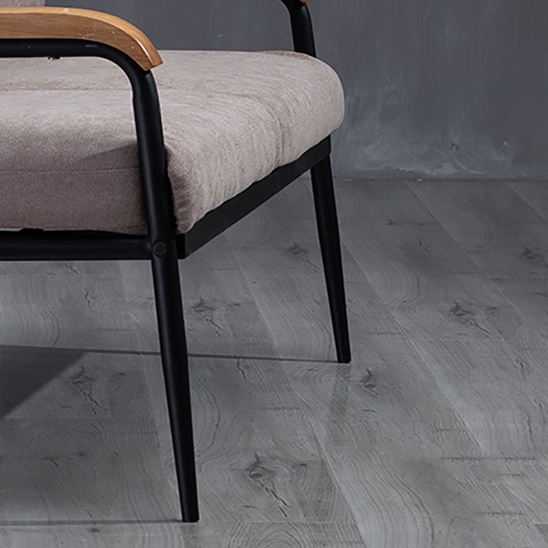 Metal and Wood Square Arm Sofa Industrial Loose Back Cushions Sofa