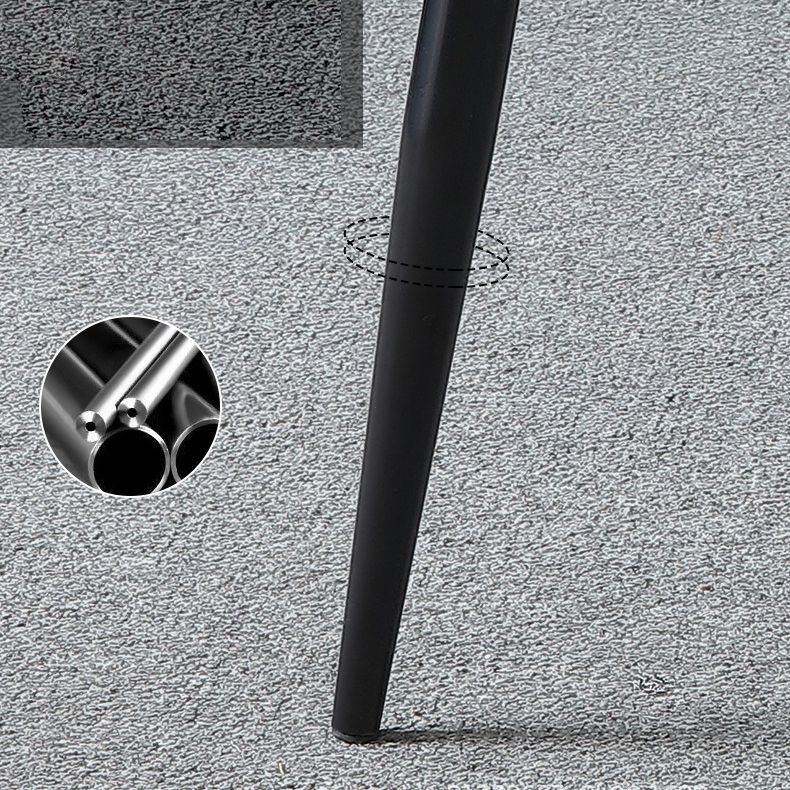 Faux Leather Dining Chairs Contemporary Chairs with Metal Legs