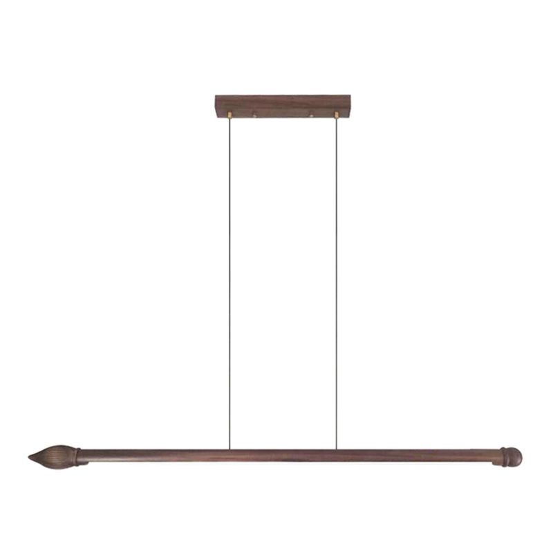 LED Bar 1 - Light Kitchen Island Lighting Black Walnut Contemporary Pendant Ceiling