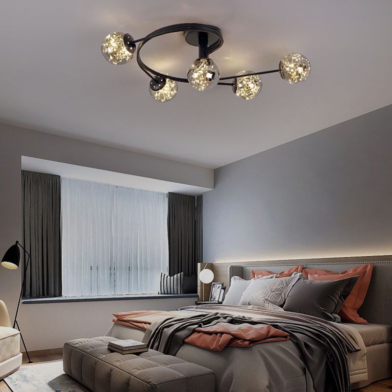 Creative Sputnik Flush Mount Light Contemporary Bedroom Living Room Ceiling Light