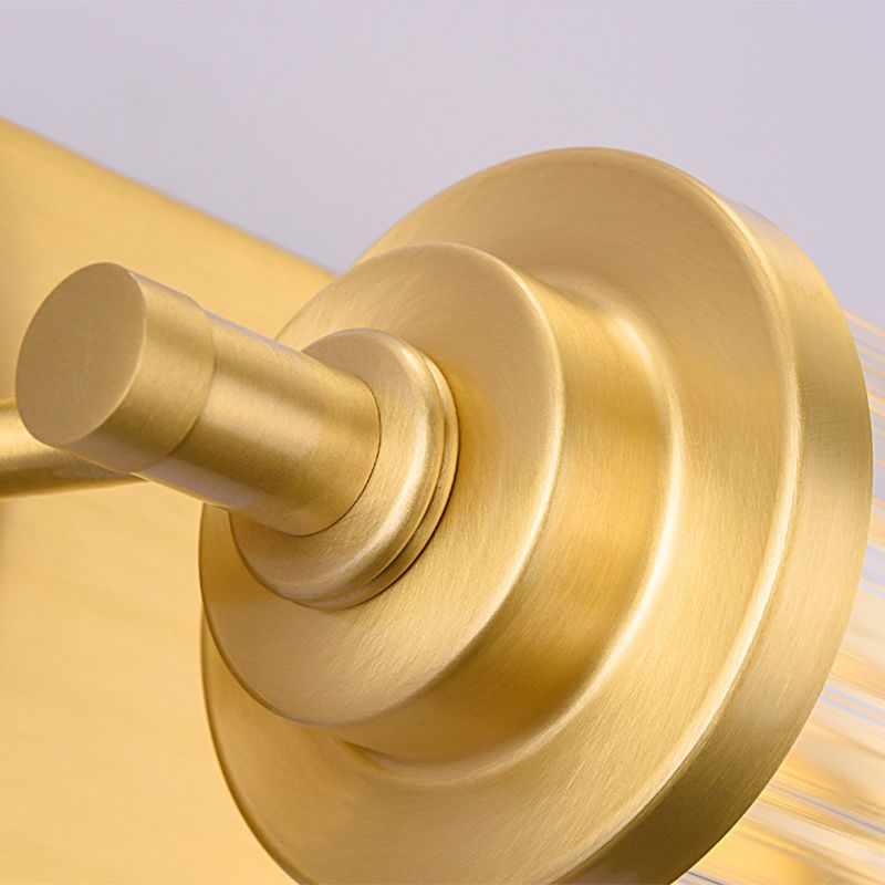 1 leichte Kristall LED Eitelkeitsleuchte moderne metallgoldmauerte Spiegel vorne zum Bad