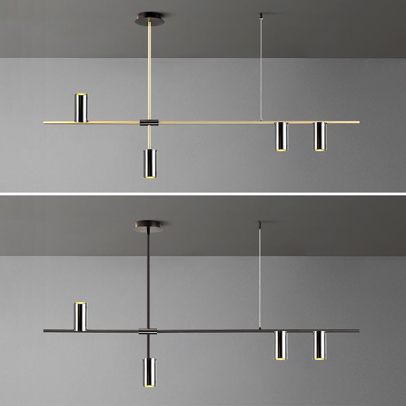 Cilindri della metà del secolo Luci lampadari dell'isola illuminazione isola metallica