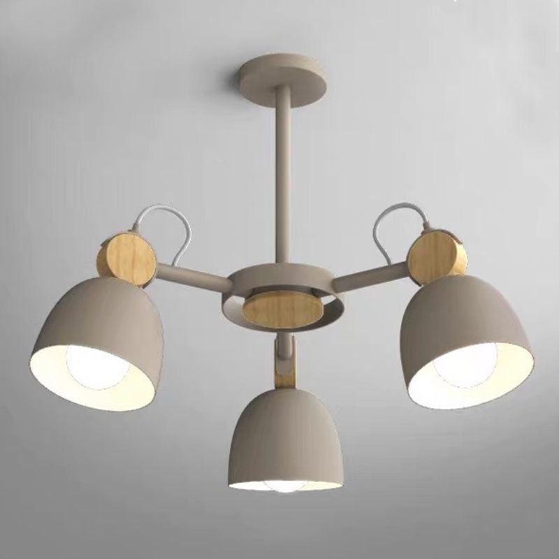Modern Style Tapered Ceiling Pendant Light Metal Multi Lights Hanging Light Fixtures