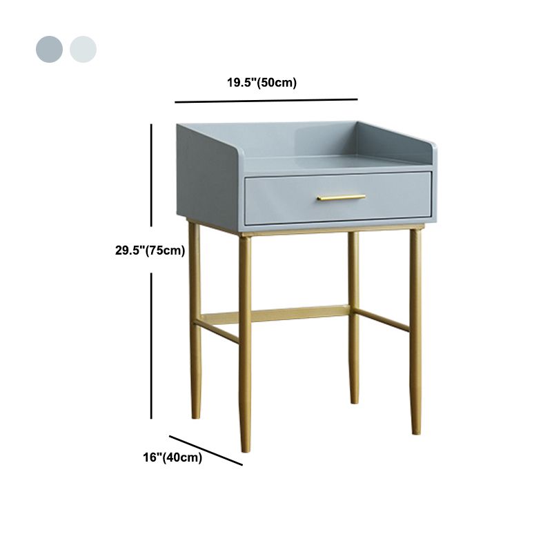 Wooden Vanity Set with 1 Drawer Luxurious Make-up Vanity in White/Grey