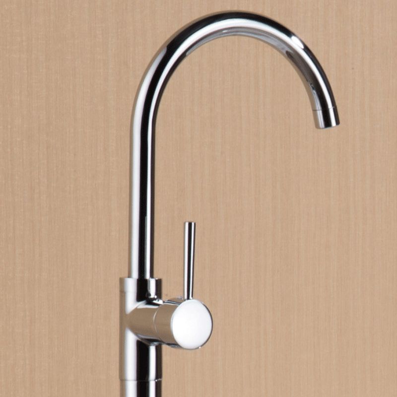 Floor Mounted Copper Bathroom Tub Faucet Set Freestanding High Arc Tub Filler Trim