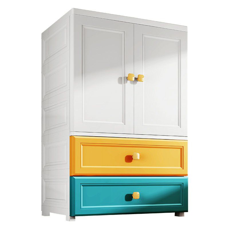 Plastic Wardrobe Cabinet Contemporary Wardrobe Armoire with Legs