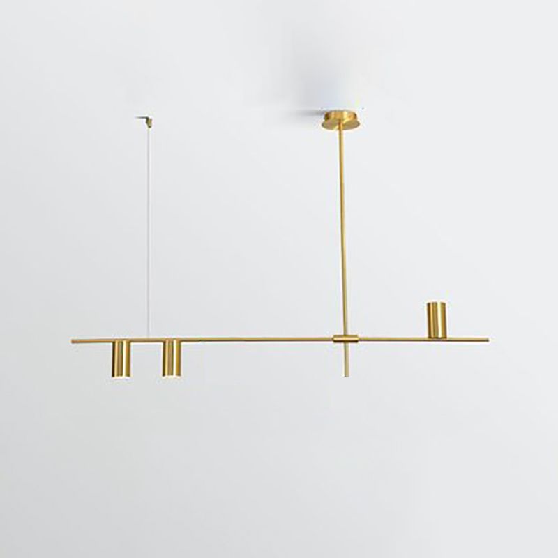 Lámpara de comedor de mesa de comedor simple nórdica lámpara colgante de comedor en oro