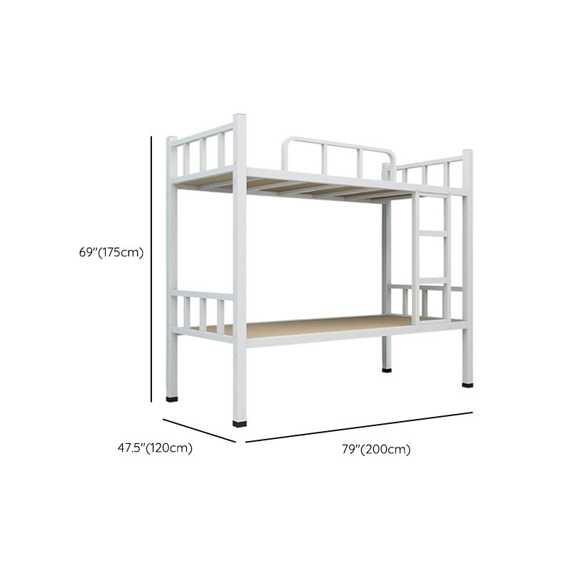 Contemporary Bunk Bed Solid Color Metal Bunk Bed with Custom Gold Legs