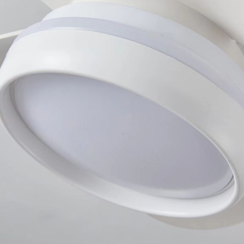 Ventola a soffitto leggero a led metallo moderno a sfioramento per bambini camera da letto