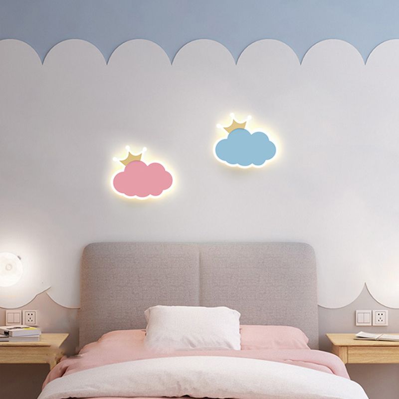 Wall Mount Light Fixture Nordic-Style Metal Kids Bedroom Wall Mount Light