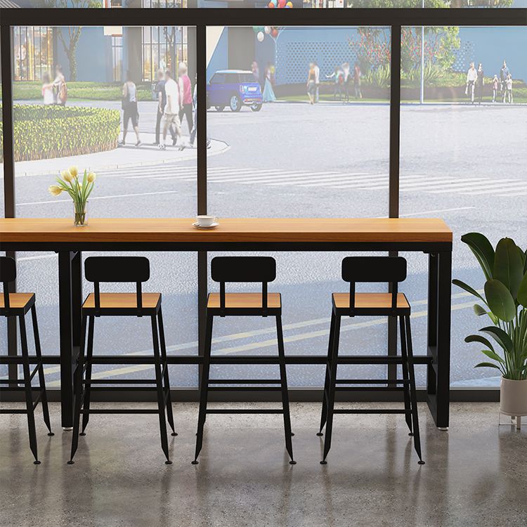 Industrial Style Bar Set 1/4/7/13 Pieces Solid Wood Rectangle Pub Dining Set