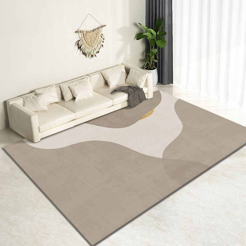 Black Nordic Carpet Polyester Line Carpet Stain Resistant Carpet for Drawing Room