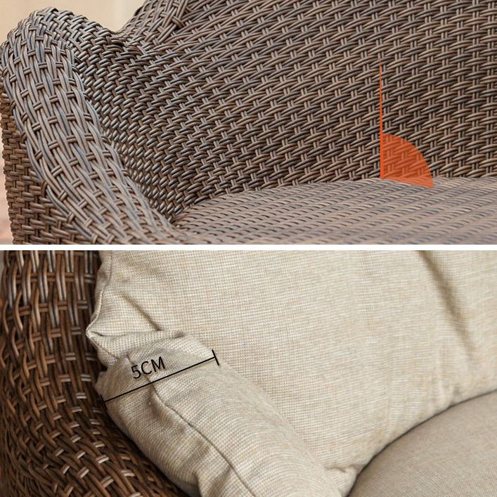 Circular Rattan Bistro Table Set 1/2/3 Pieces Modern Bistro Set