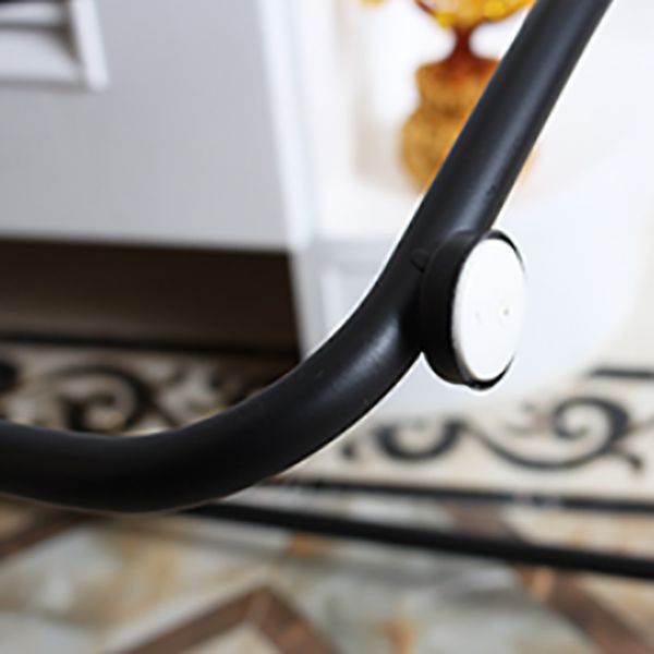 Modern Backless Armless Counter Stool Iron Cashier Bar Stool with Wooden Seat and Pedal