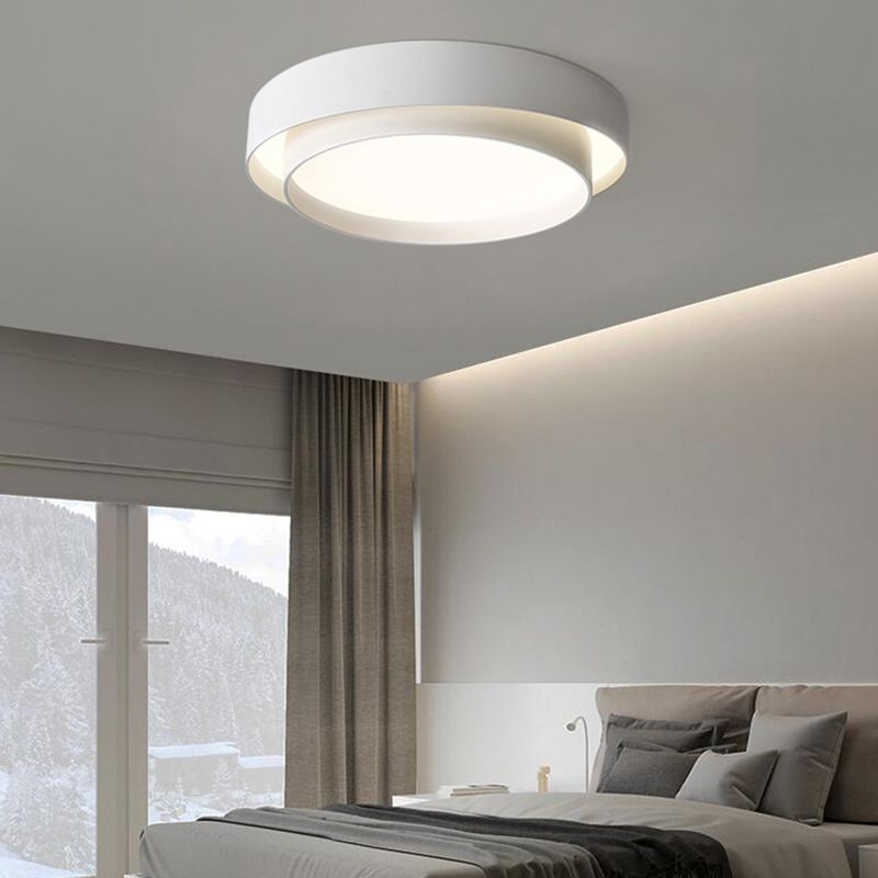 Ronde inbouw plafondlamp Moderne stijl LED metalen plafondlamp