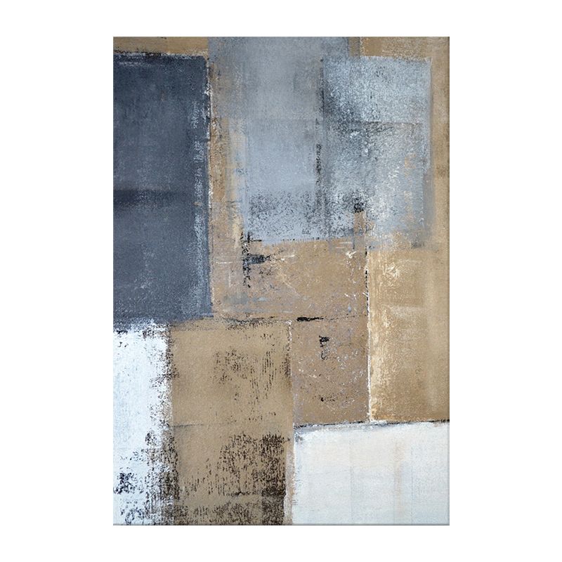 Textured Distressed Painting Canvas Print Contemporary Wall Art for Living Room