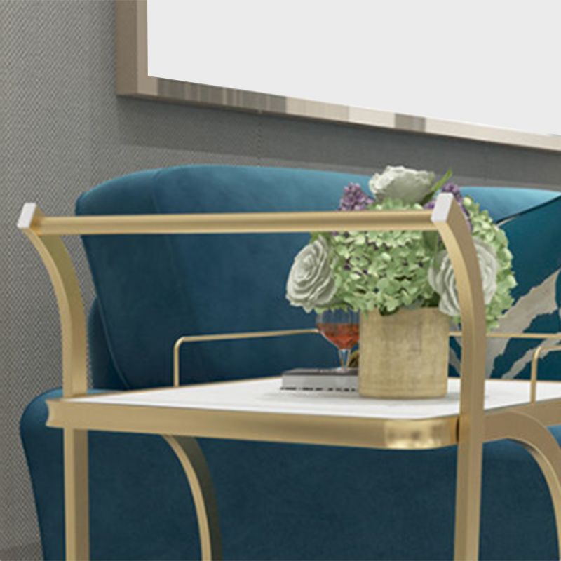 Contemporary Prep Table Rolling Rectangle Metal Prep Table for Kitchen