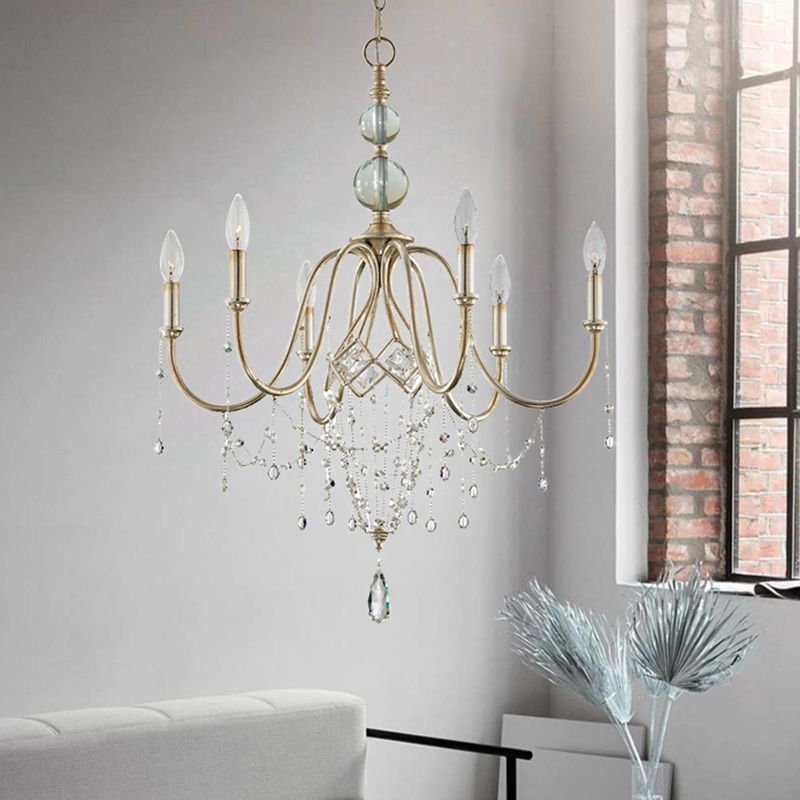 Lámparas de lámpara plateada Sputnik lámpara de techo moderna para dormitorio