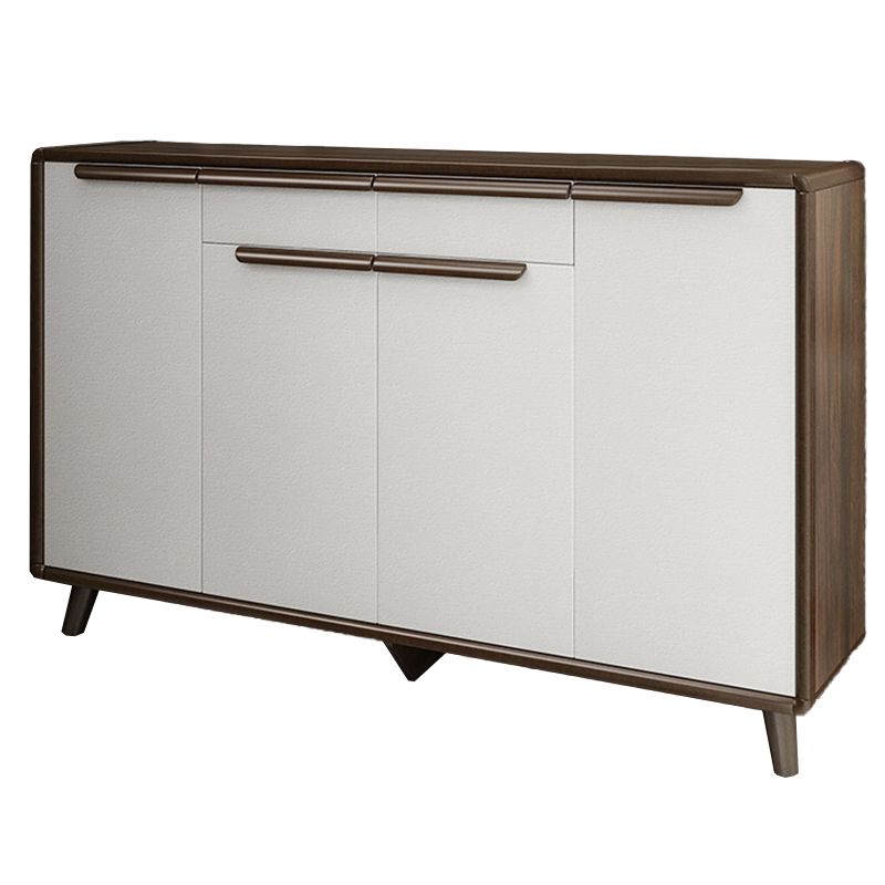 Industrial Wood Accent Cabinet Bar Pulls Straight Legs Cabinet