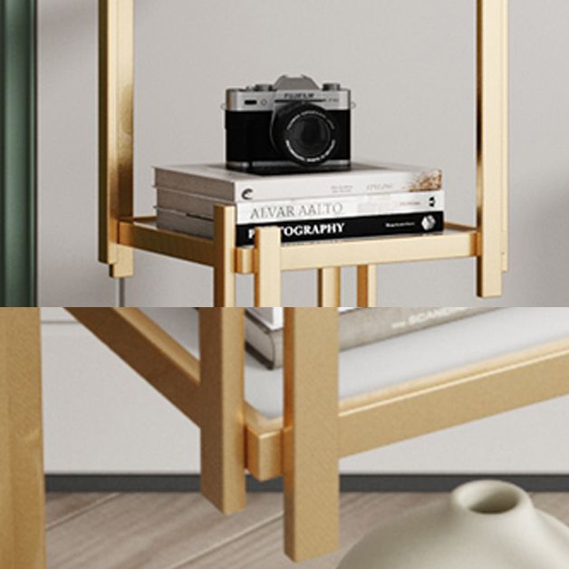 Glam Style Open Bookshelf Vertical Shelf Bookcase for Home Office