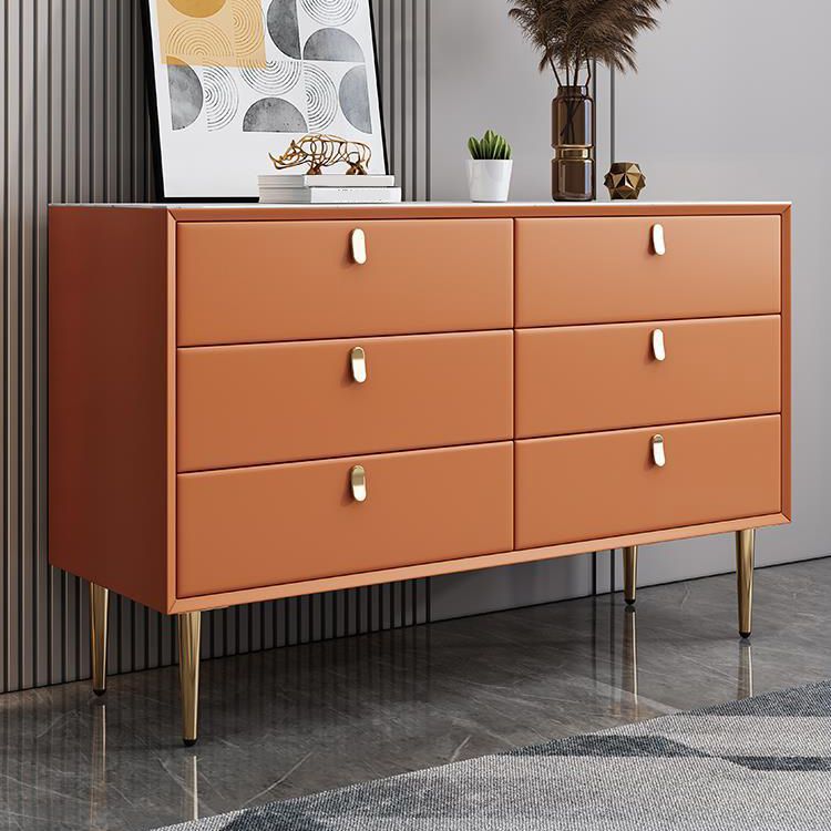 Classic Glam Storage Chest Stone Dresser with 5/6/7 Drawers , 15.6 Inch Width