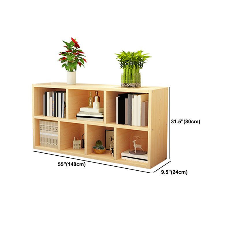 Modern Wood Bookcase, Geometric Bookshelf for Any Room, 9.5" W