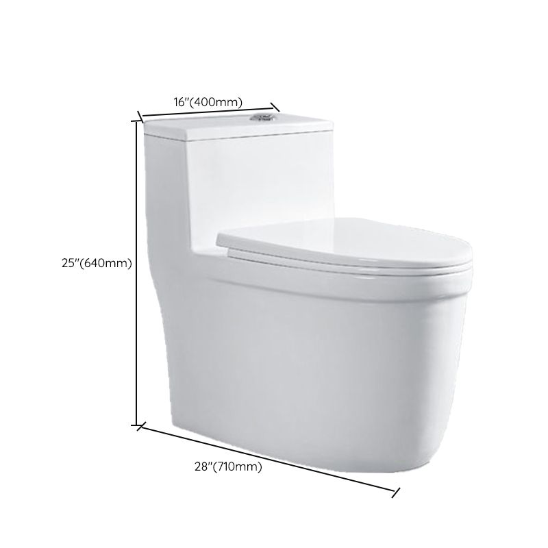 Modern White Ceramic Flush Toilet Floor Mount Urine Toilet for Washroom