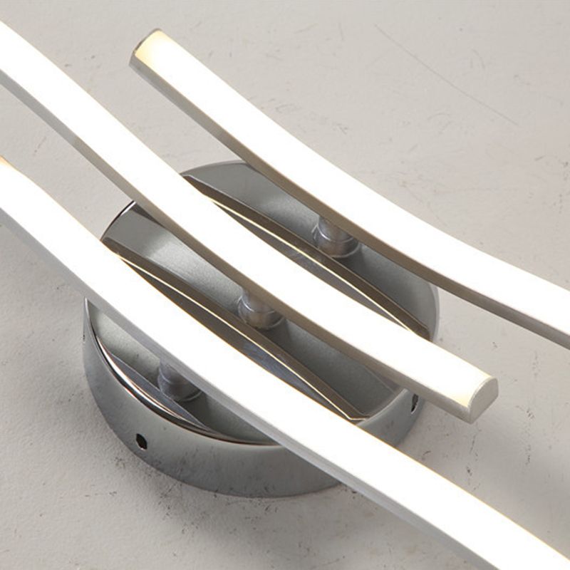 Lámpara de techo empotrada moderna de aluminio con montaje semi empotrado Wave
