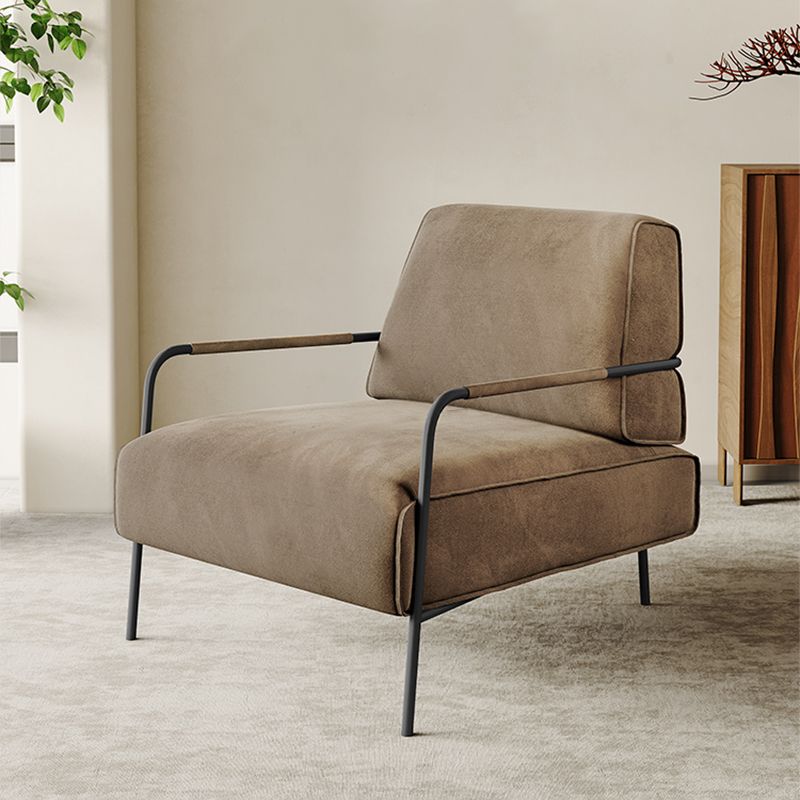 Contemporary Arm Accent Chair Modern Cushion Back Accent Chair