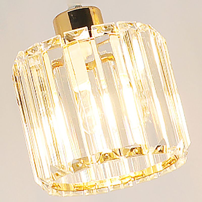 Geometria a forma di cristallo luci soffitto appeso moderno 3 luci a sospensione leggera