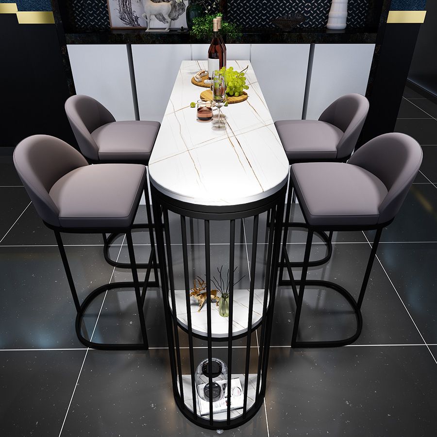 Contemporary Counter Height Set 1/5 Pieces Pub Dining Set for Dining Room