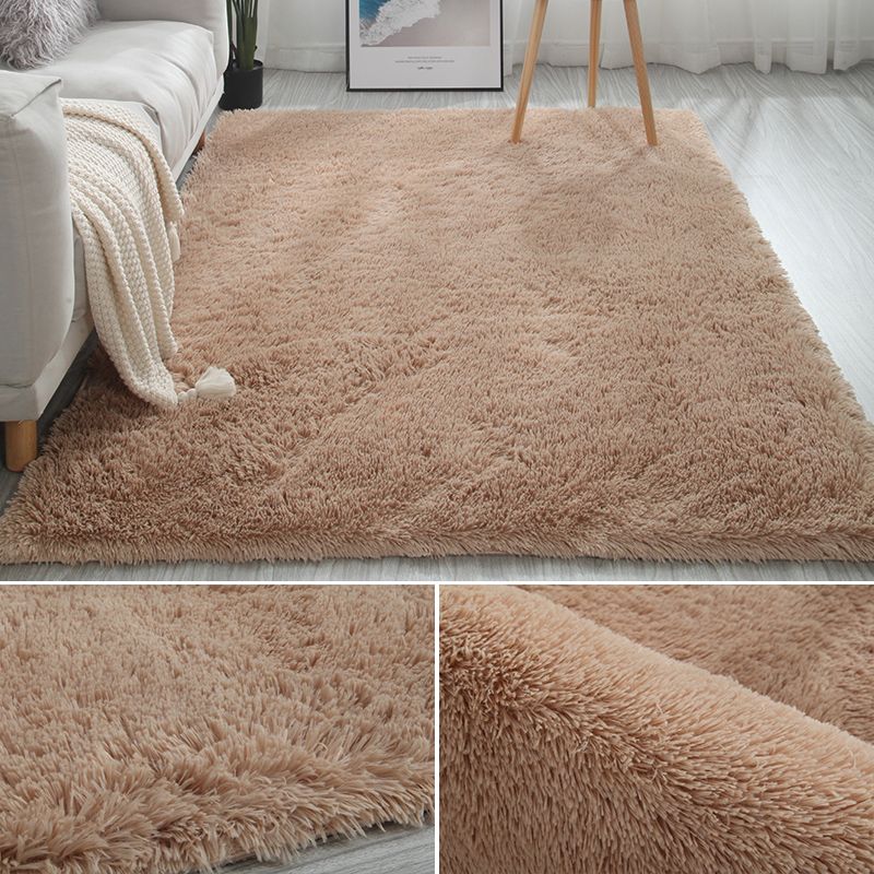Meerkleurig decoratietapijt Scandinavisch effen binnentapijt Namaakbont Antislip achterkant Wasbaar tapijt