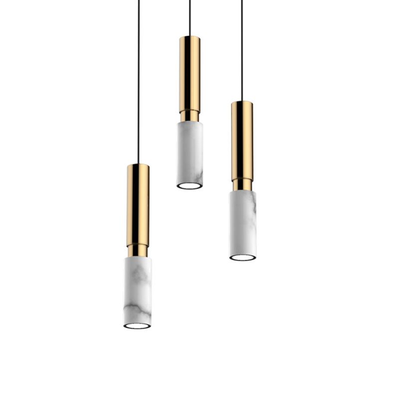 Pendre en pierre géométrique Light Modern Style Hanging Light pour le salon