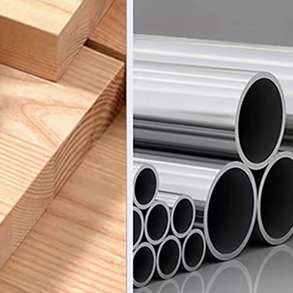 Industrial Style Bar Table Rectangle Solid Wood Fixed Bistro Bar Desk for Indoor