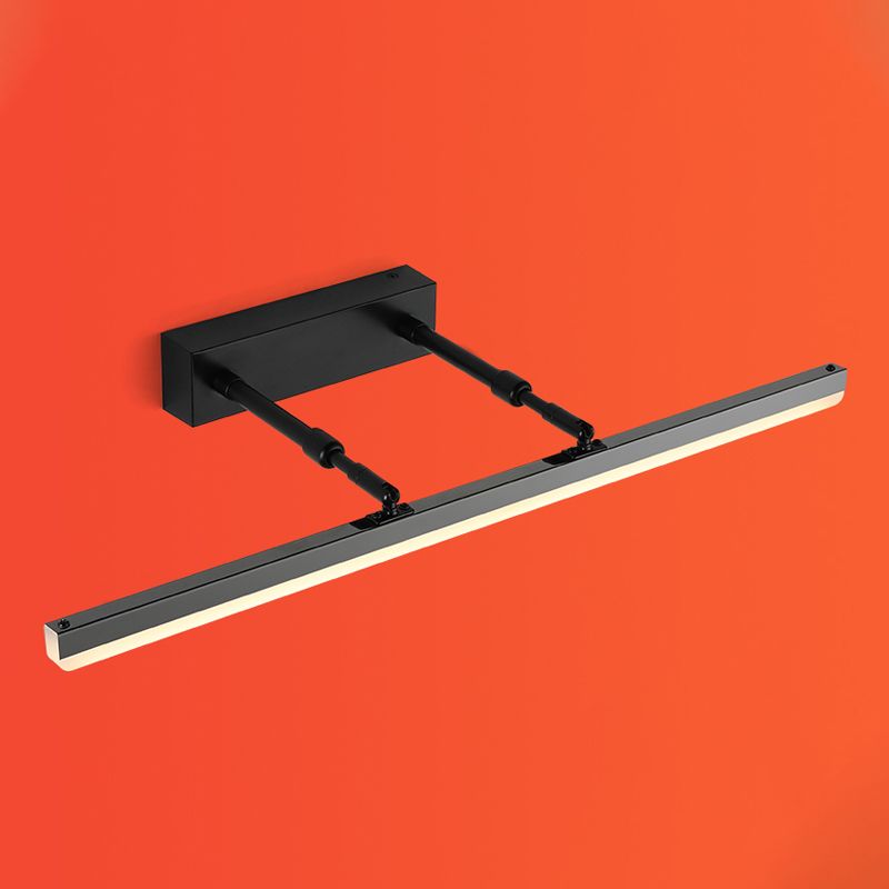 Modern Minimalist Linear Wall Lamp Adjustable Acrylic Wall Light Fixture for Bathroom